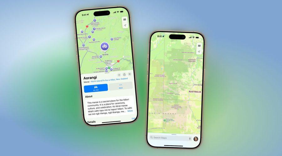 apple maps indigenous lands australia new zealand