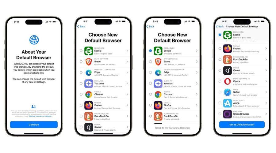 default browser choice screen updates eu