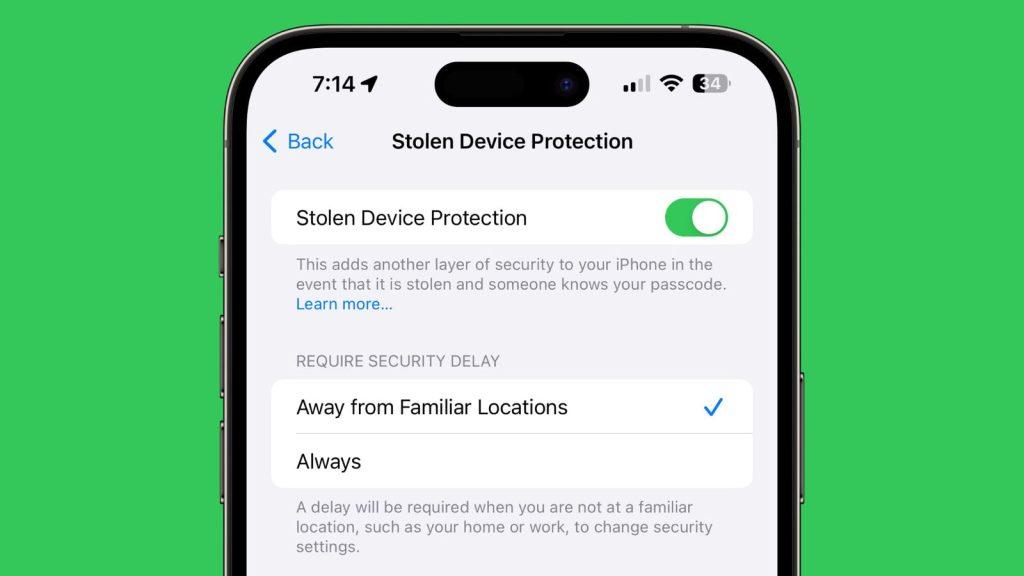 ios 17 4 stolen device protection