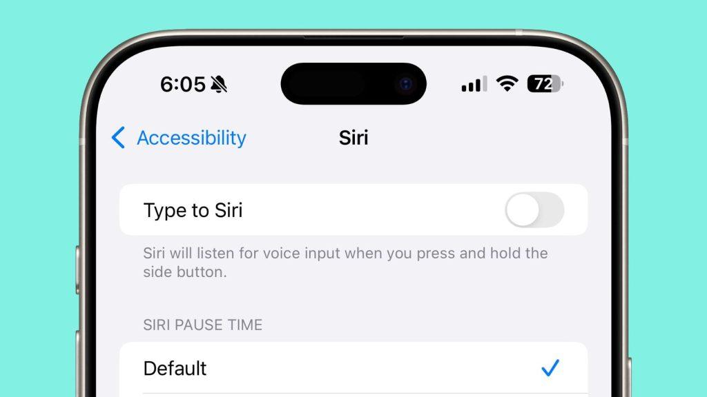 ios 18 4 siri accessibility toggle