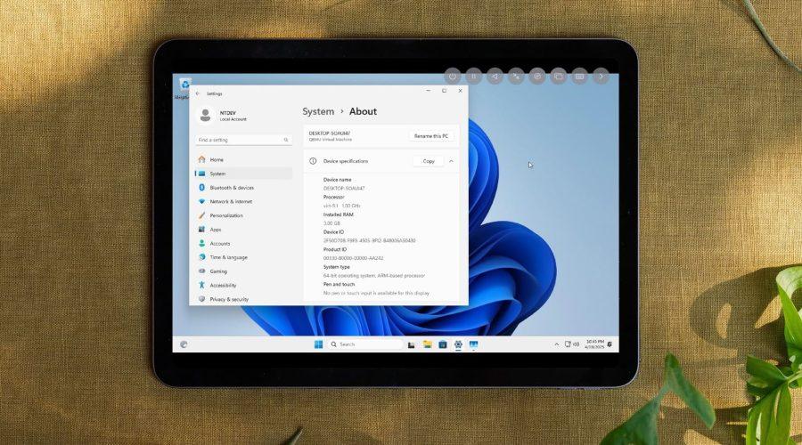 ipad air windows 11 arm