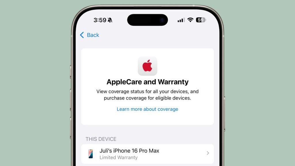 applecare logo ios 18 5