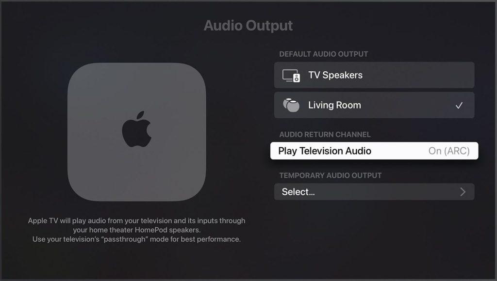 tvos-16-apple-tv-settings-video-audio-default-audio-output-homepod-selected
