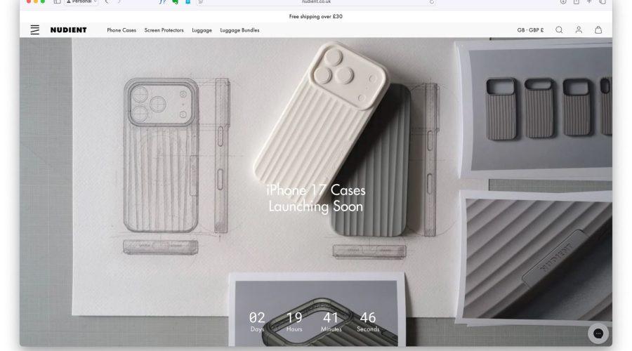 nudient-iphone-17-cases