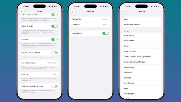 backtap iphone options