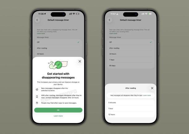 disappearing messages set timer whatsapp scaled
