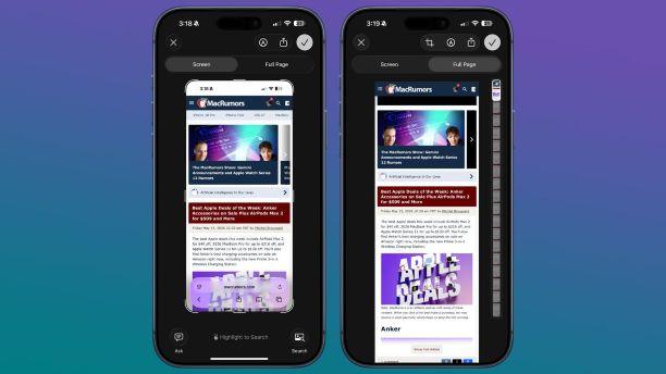 screenshot whole websites