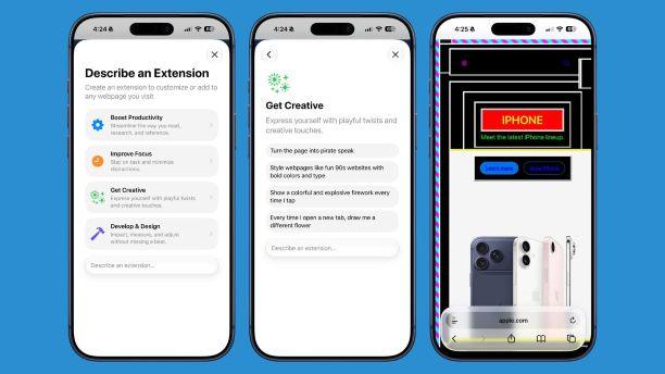 ios 27safari describe extension